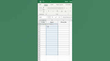 Excel amazing tricks | serial no  দেওয়ার trick | sequence formula কিভাবে কাজ করে