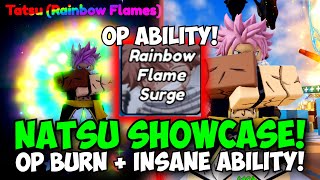 New Natsu 6 Star Has INSANE BURN DAMAGE + OP ABILITY! | All Star Tower Defense Showcase