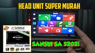 Review Head Unit Sansui SA5202i | Double Din Sansui SA5202i Full HD | Sansui SA5202i Mirrorlink