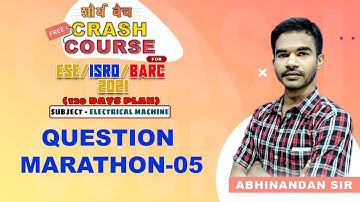 ESE ISRO BARC 2021II DAY 05 I Electrical Machine II Question Marathon 05
