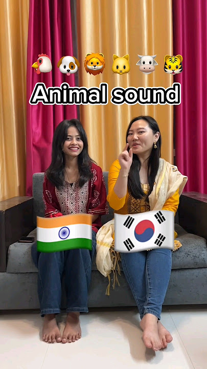 Animal Sounds In 🇮🇳 & 🇰🇷😂Watch Till End @KoreanG1p #korean #bts #relatable #shorts #creator2creator