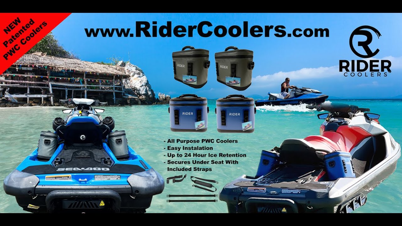 Gray Rider PWC Coolers Jet ski coolers Set of 2 