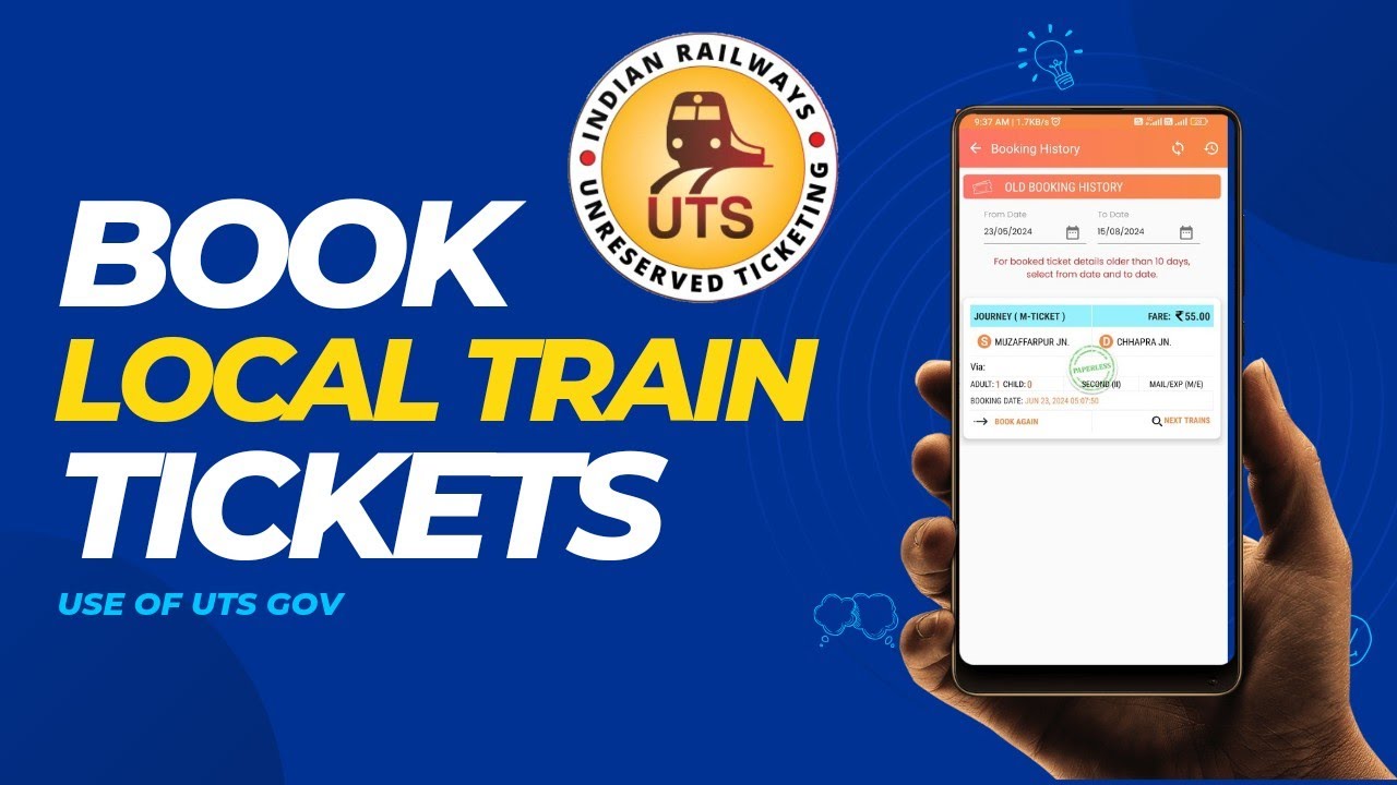 Uts Local Train Ticket Kaise Book Kare 2024 | General Train Ticket Kaise Book Karen | UTS BOOK
