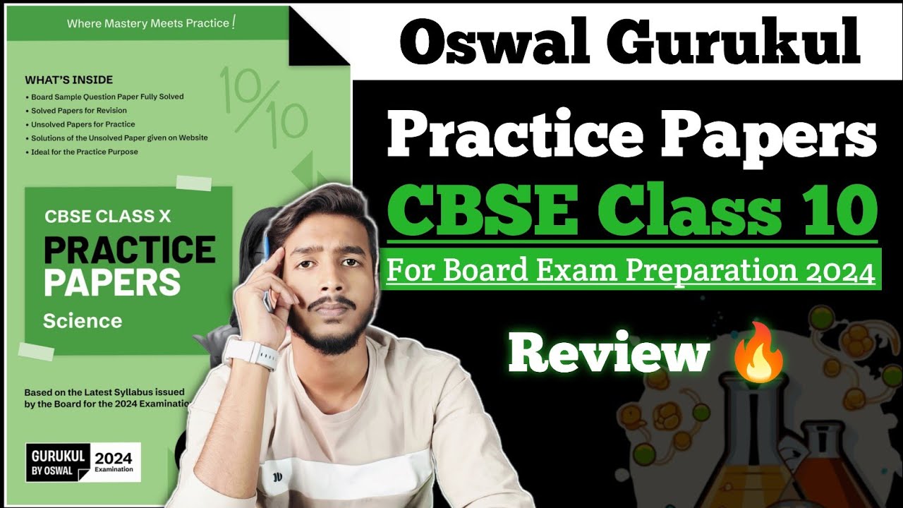 Oswal Gurukul Practice Papers for CBSE Class 10 Board Exam 2024 - YouTube