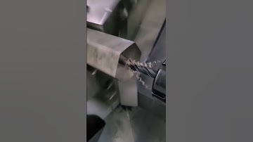 Rigid tapping with lathe spindle #lathemachine #cncdrilling #milling #engineers #mechanicalworld #a