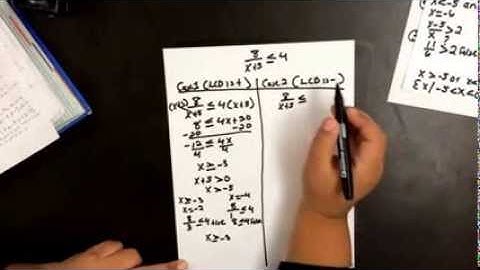 Solving Rational Inequalities (Part 2)
