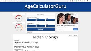 Age Calculator - How Old Am I? - Chronological Age Calculator Online screenshot 2