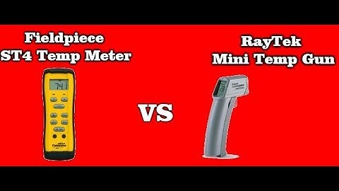 Fieldpiece ST4 vs RayTek Mini Temp Gun
