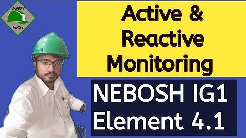 Active and Reactive Monitoring and Methods in Hindi/Urdu NEBOSH IG1 Element 4.1 Nebosh preparation