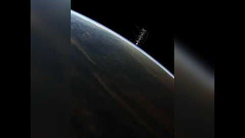 An animation of Russian Cosmos 1408 satellite debris field cloud.