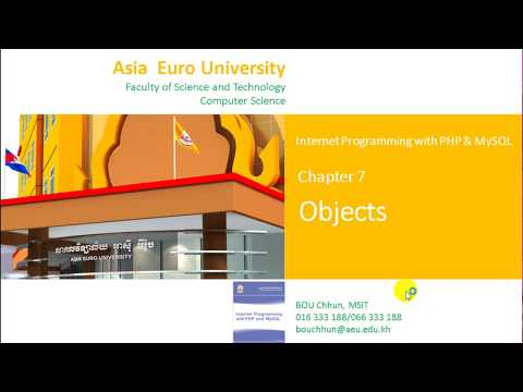 របៀបបង្កើត Class និង Objects នៃភាសា PHP (PHP How to Create Class and Objects Part 3 )