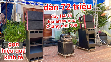 Bộ array đám cưới nhẹ nhàng hiệu quả cao chỉ 72 triệu tại DVH Audio đầu tư thấp - hồi vốn nhanh
