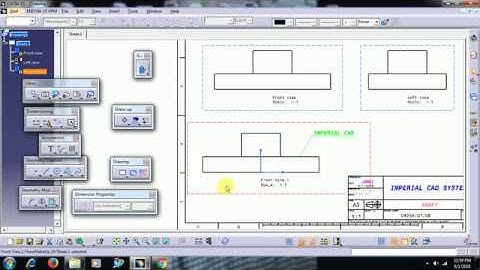 CATIA V5 - DRAFTING - VIEW FROM 3D COMMAND