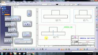 CATIA V5  DRAFTING  VIEW FROM 3D COMMAND