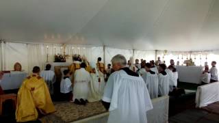 Bishop Gerardo Zendejas Consecration - Vienna VA - 13   Litany of the Saints ending