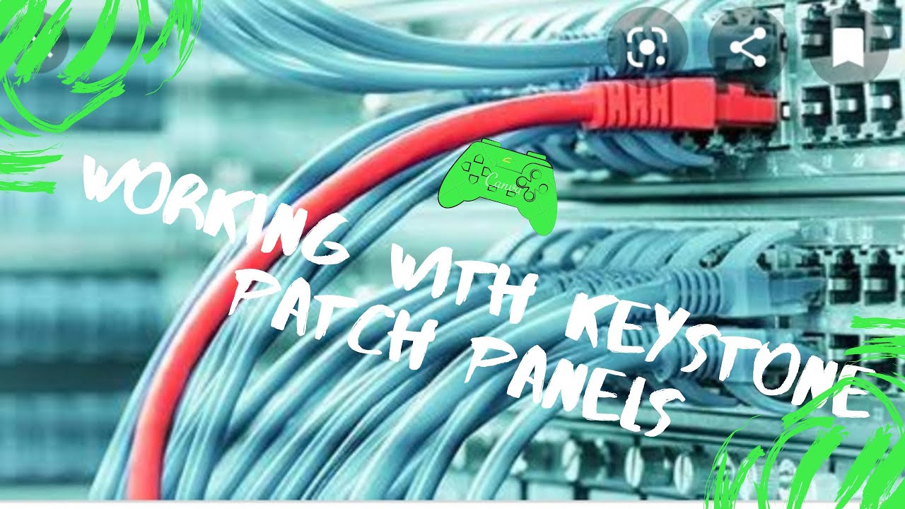 Working with keystone patch panels - YouTube