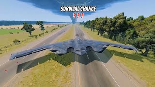 🏎️💨High speed car survival challenges||Realistic disaster simulation (storms, tornadoes, obstacles)🙆