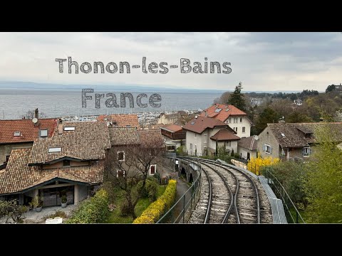 Thonon-les-Bains, a french  town along the Léman Lake, France