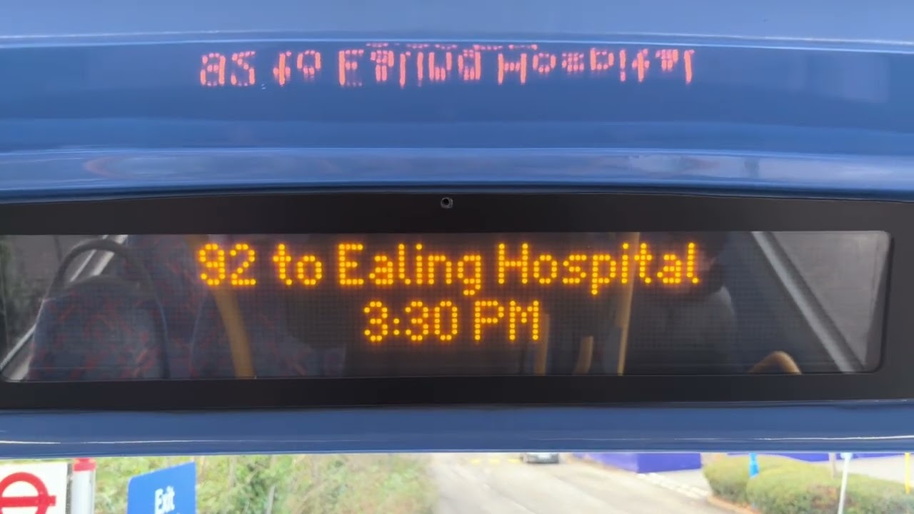 92 to Ealing Hostpital announcement 
