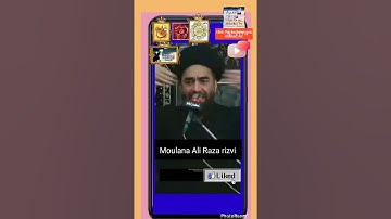 Islamic video moulana Ali Raza rizvi ka bayan #short #trending #allah #quran #viral #shia #status