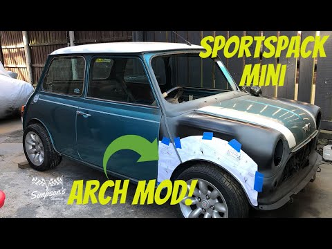 Classic Mini Sportspack Arch Mod - Front End Completely Finished!