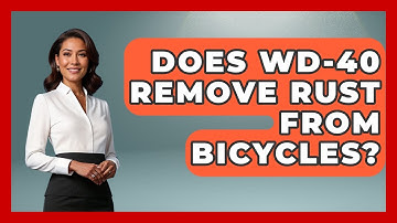 Does WD-40 Remove Rust From Bicycles? - The Cycling Junkies