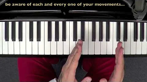 Piano technique - C major scale - parallel and contrary motion