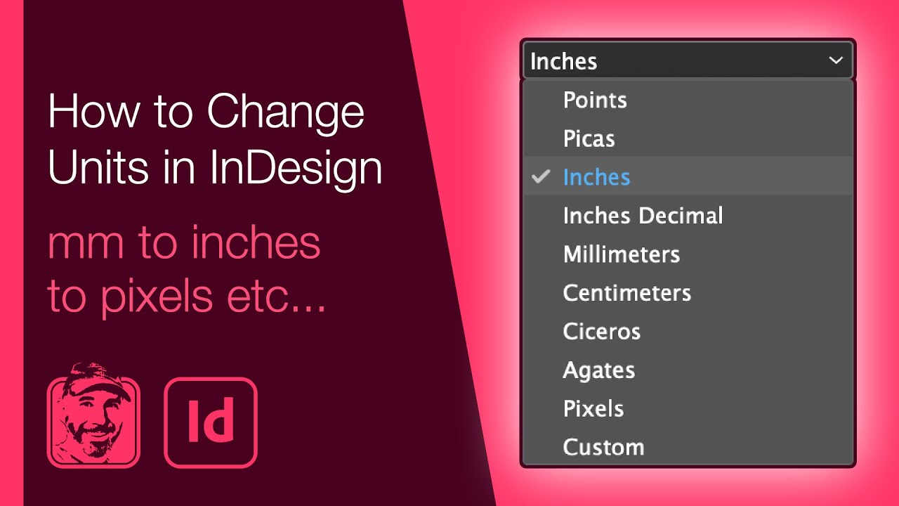 แปลงเซนติเมตรเป็นพิกเซล  2022 New  How to Change Units in InDesign (mm to inches to pixels etc...)