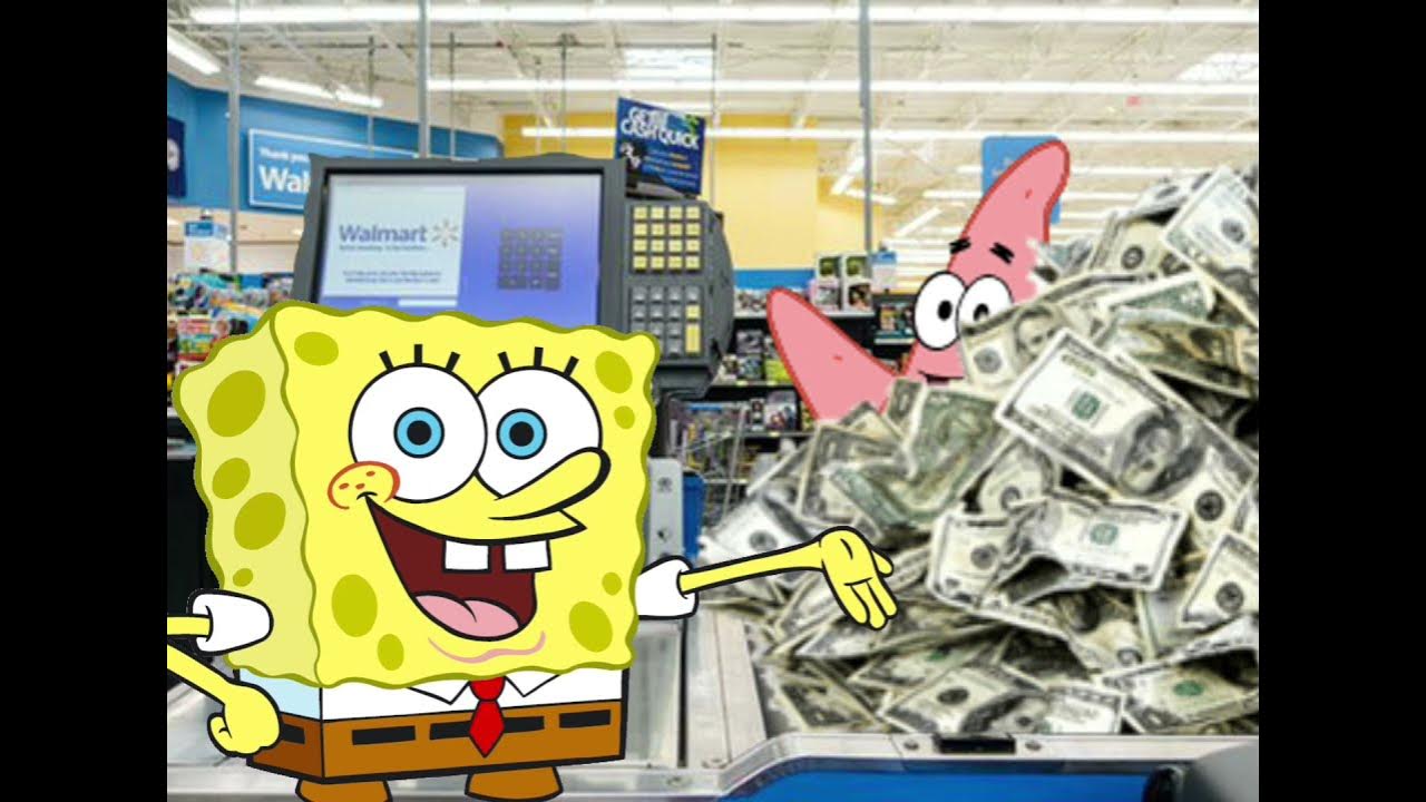 spongebob gets rich 💰 YouTube