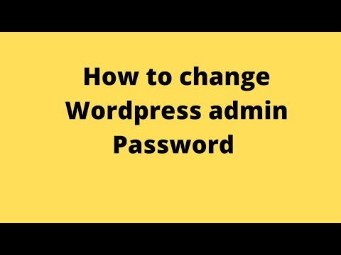 How to Change Wordpress Admin Password from Cpanel - YouTube