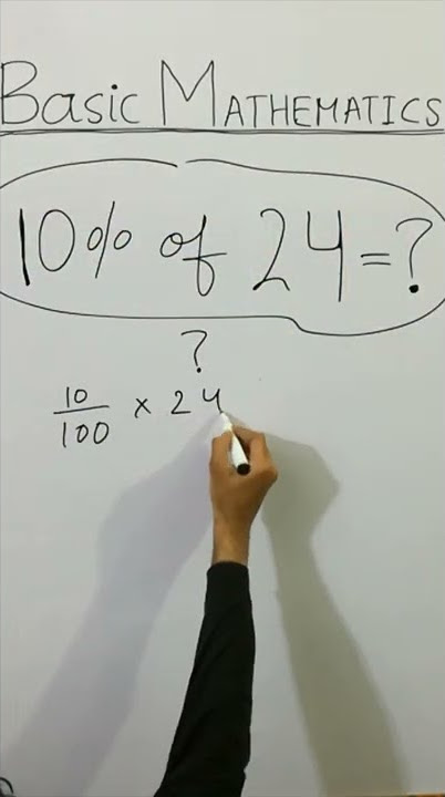 😳 CLEAN BASIC MATHEMATICS 10% of 24=? NO CALCULATORS ALLOWED! #Shorts