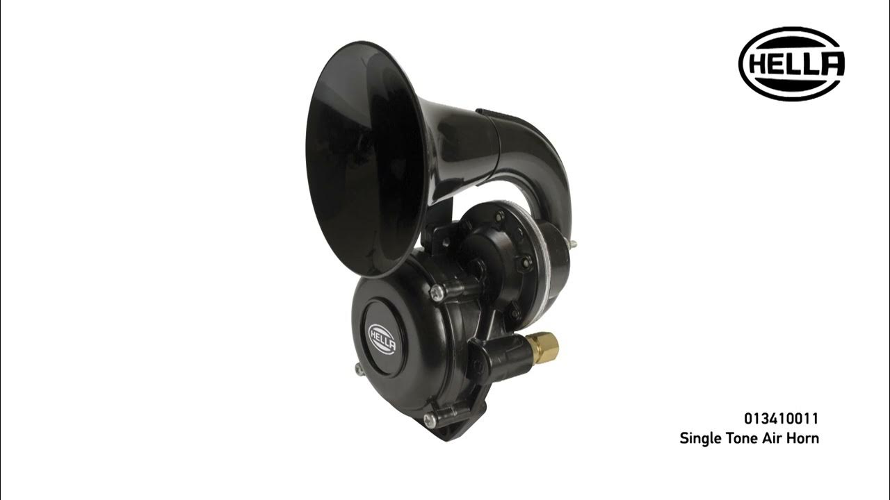 HELLA 013410001 Chrome 12V Air 1-Trumpet Horn Kit (BL) : Automotive 