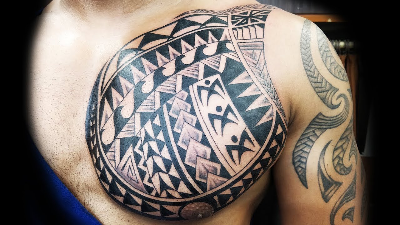 Chest piece polynesian tattoo  Abu dhabi Tattoo  Facebook