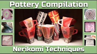Pottery Compilation - Nerikomi Patterns and Techniques