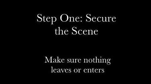 What are the seven steps for processing a crime scene? (2023)