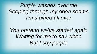 Video thumbnail of "Skin - Purple Lyrics"