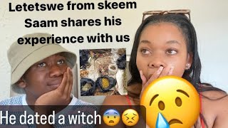 Letetswe from Skeem Saam shares his experience😨😳|| He dated a witch😢|| But God helped him🥺♥️ screenshot 5