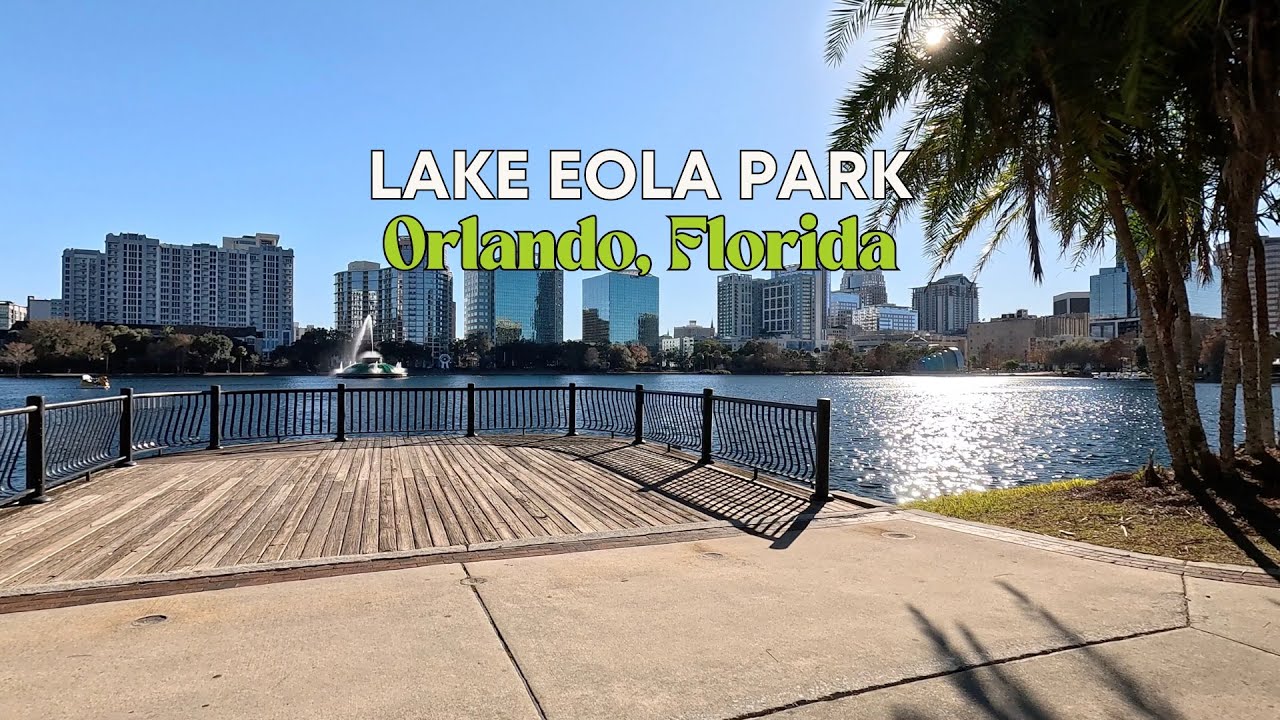 POV Walk-Through Lake Eola Park in Downtown Orlando, Florida in 4k | Original Audio | Unedited