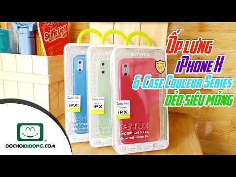 Ốp lưng iPhone X G-Case Couleur Series dẻo siêu mỏng