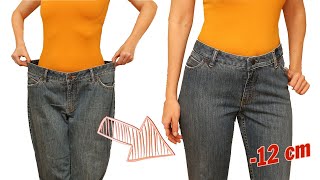 I will show you how to downsize the jeans size to fit you perfectly!