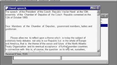 The Veronica search service (for searching Gopherspace)