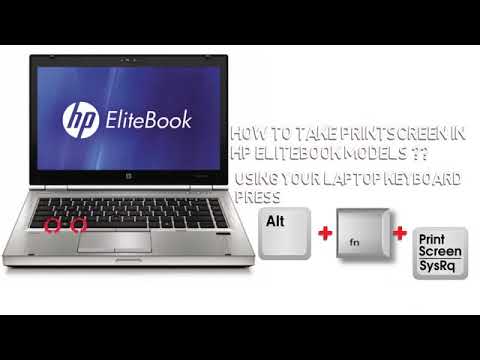 How To Take Screenshot On Hp Elitebook Laptop Models Youtube