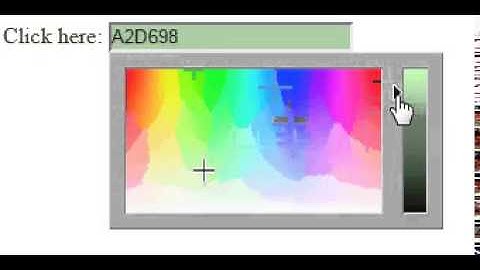 Color Picker using JavaScript