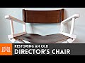 Restoring an Old Director's Chair // Leather Working | I Like To Make Stuff