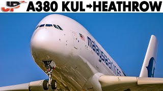 Airbus A380 Full Cockpit Flight Kuala Lumpur to London Heathrow | Malaysia Airlines screenshot 3