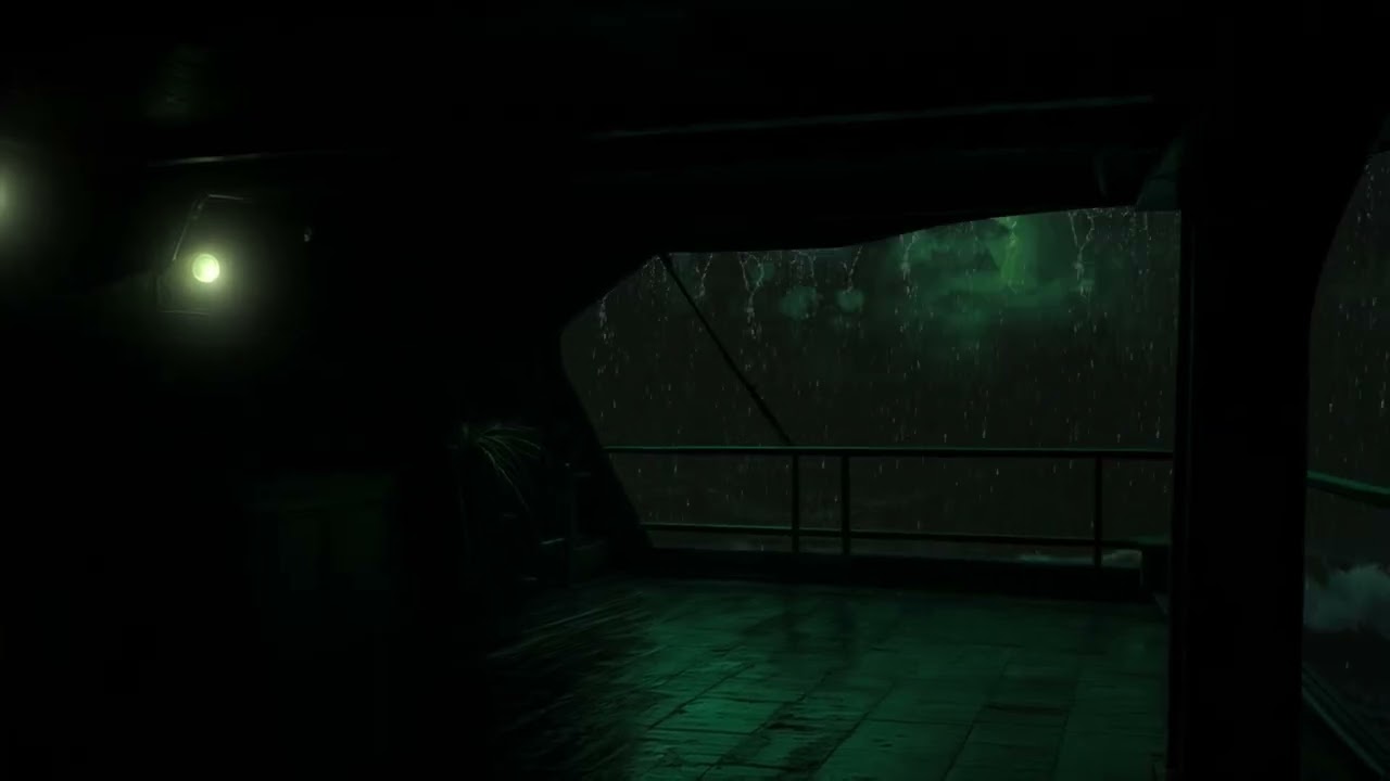 🌧️⚓🌊 Hidden Pirate Deck in a Night Storm | Rain & Wind ASMR for Sleep