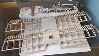 Building blog RC plane SE5A Flair kit :Wings