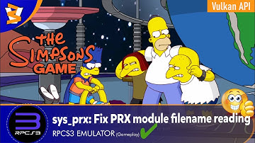 RPCS3 v0.0.26-14672 - The Simpsons Game (Playable/Vulkan)