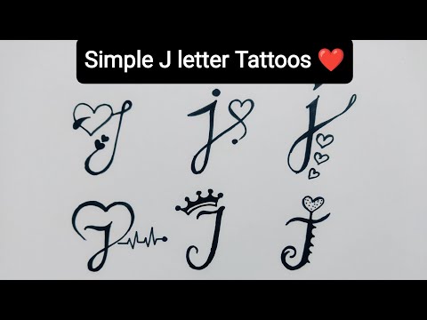Joy Tattoo - Beautiful Letter J Tattoo Design