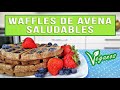 WAFFLES DE AVENA SALUDABLES Y VEGANOS - RECETA FÁCIL - Mixi